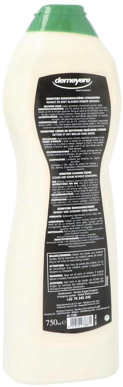 Demeyere RVS Reiniger 750 Ml 4 Demeyere RVS Reiniger 750 Ml - Afbeelding 2