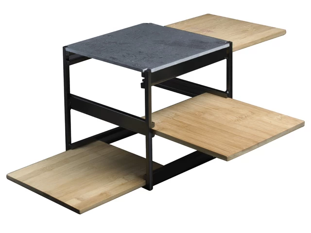 Gusta Etagere / Serveertoren Kubus - Zwart - 3-laags 7 Gusta Etagere / Serveertoren Kubus - Zwart - 3-laags - Afbeelding 5