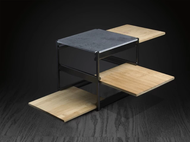 Gusta Etagere / Serveertoren Kubus - Zwart - 3-laags 8 Gusta Etagere / Serveertoren Kubus - Zwart - 3-laags - Afbeelding 6