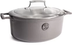 Saveur Selects Braadpan Ovaal Voyage - Rabbit Grey - ø 30 Cm / 5.6 Liter - Geëmailleerde Anti-aanbaklaag