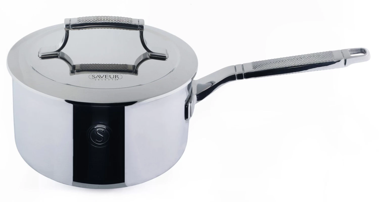 Saveur Selects Steelpan - TriPly RVS - ø 20 Cm / 2.8 Liter - Standaard Anti-aanbaklaag 3 Saveur Selects Steelpan - TriPly RVS - ø 20 Cm / 2.8 Liter - Standaard Anti-aanbaklaag