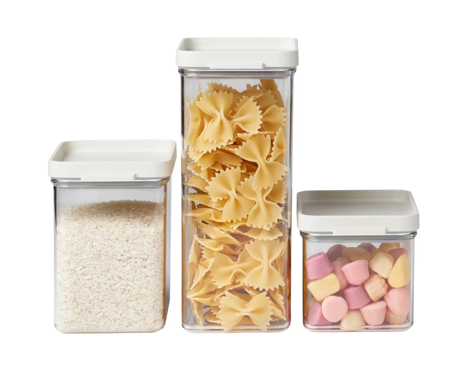 Mepal Bewaardoos Omnia Nordic White 3-Delig 3 Mepal Bewaardoos Omnia Nordic White 3-Delig