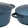 Westinghouse Pannenset Performance (Braadpan + Hapjespan) ø 28 Cm - Blauw - Inductie En Alle Andere Warmtebronnen