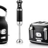 Westinghouse Retro Waterkoker + Broodrooster 4 Sleuven + Staafmixer - Zwart 1 Westinghouse Retro Waterkoker + Broodrooster 4 Sleuven + Staafmixer - Zwart -Keukenbenodigdheden Winkel 1200x768 2
