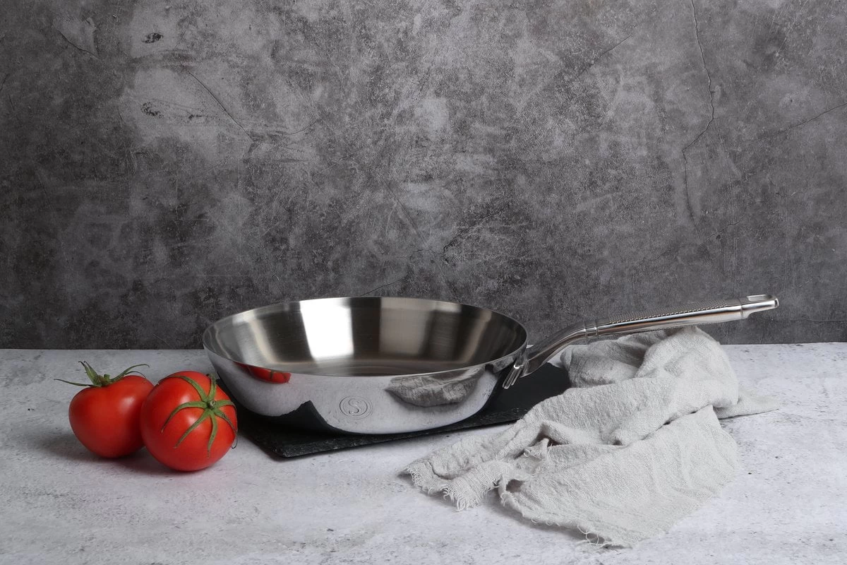 Saveur Selects Koekenpan Voyage - Tri-Ply RVS - ø 25 Cm - Zonder Anti-aanbaklaag 4 Saveur Selects Koekenpan Voyage - Tri-Ply RVS - ø 25 Cm - Zonder Anti-aanbaklaag - Afbeelding 2