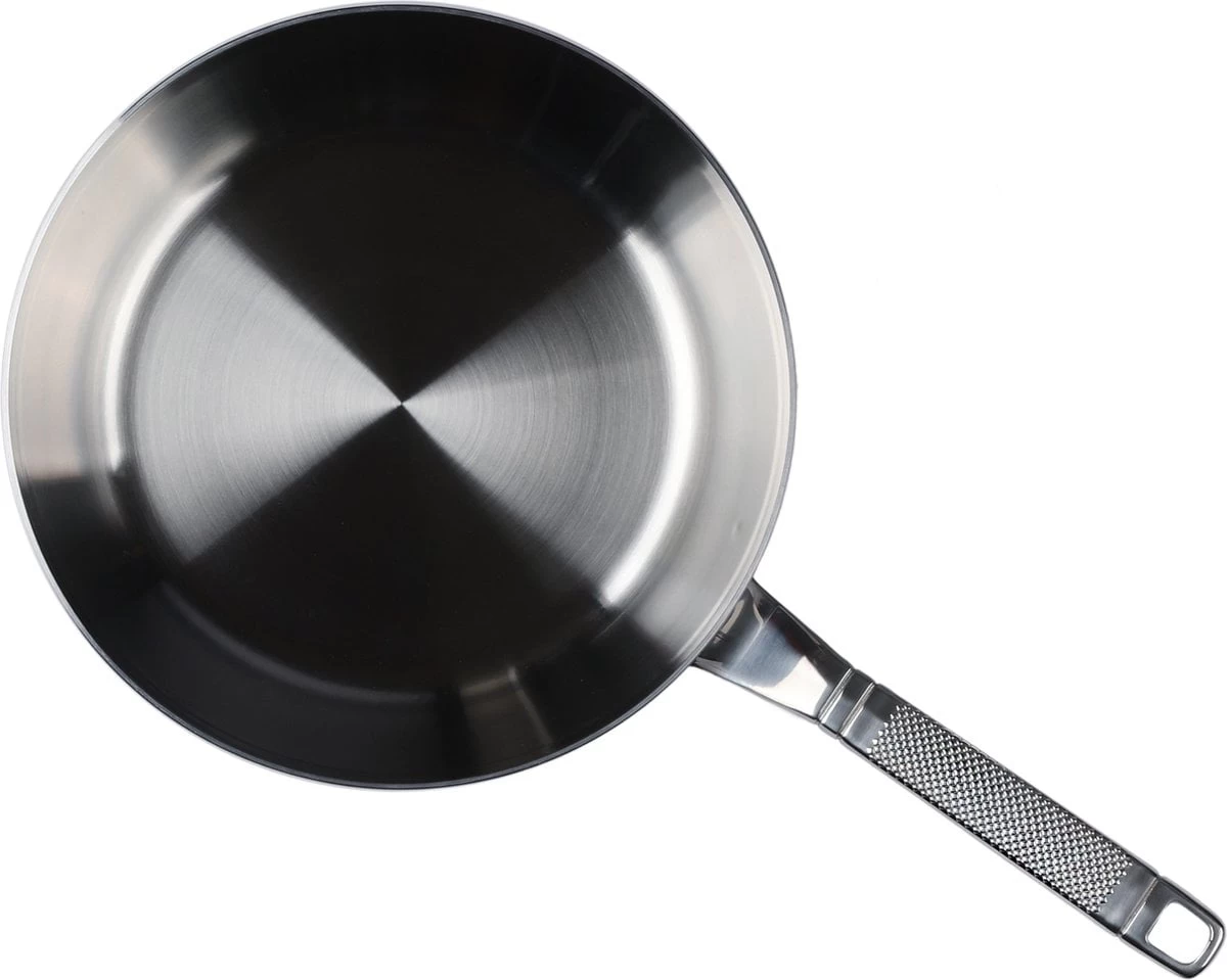 Saveur Selects Koekenpan Voyage - Tri-Ply RVS - ø 25 Cm - Zonder Anti-aanbaklaag 5 Saveur Selects Koekenpan Voyage - Tri-Ply RVS - ø 25 Cm - Zonder Anti-aanbaklaag - Afbeelding 3