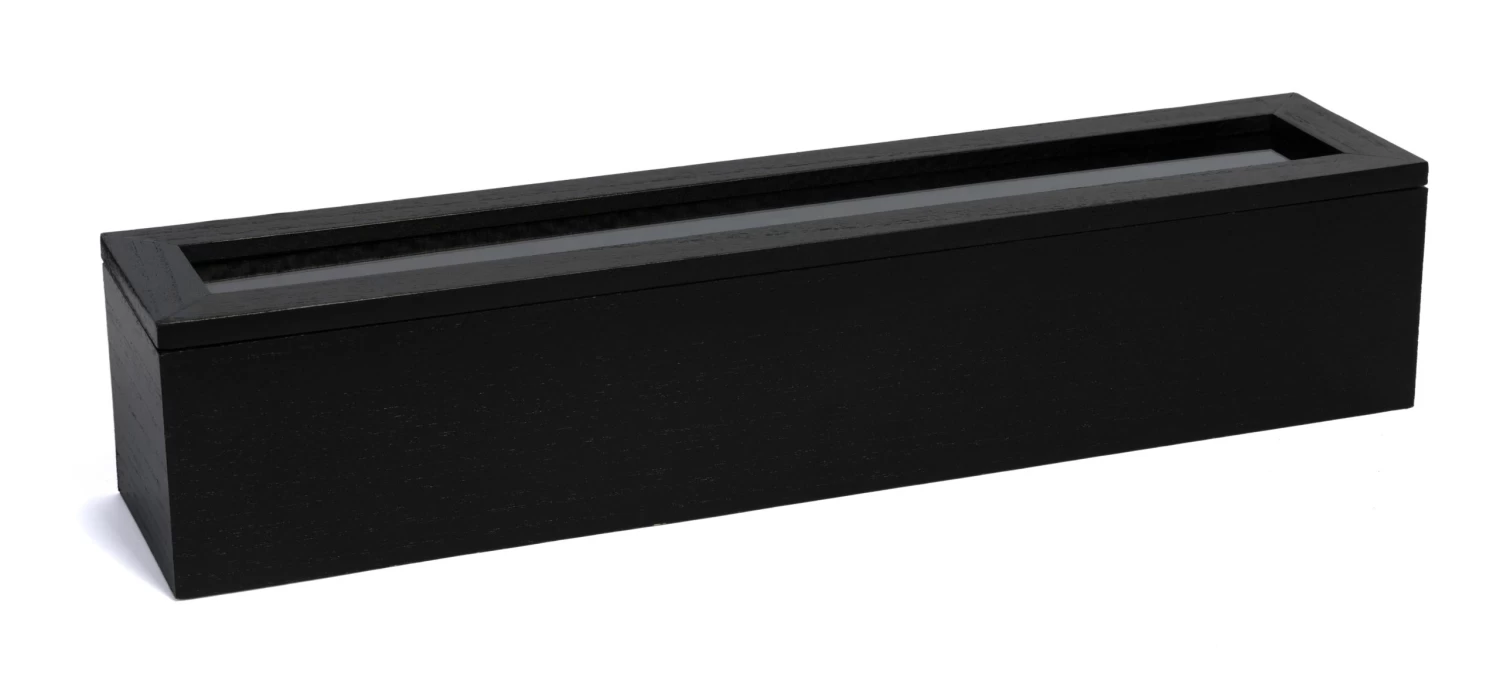 Sakura Tea Theedoos - Zwart - 6-vaks - Met Fluweel - 43 X 9 Cm 4 Sakura Tea Theedoos - Zwart - 6-vaks - Met Fluweel - 43 X 9 Cm - Afbeelding 2