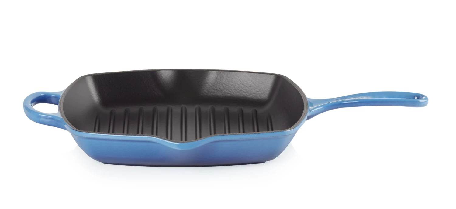 Le Creuset Grillpan Signature - Azure - 26 X 26 Cm - Geëmailleerde Anti-aanbaklaag 7 Le Creuset Grillpan Signature - Azure - 26 X 26 Cm - Geëmailleerde Anti-aanbaklaag - Afbeelding 5