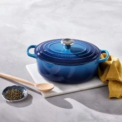 Le Creuset Braadpan Signature - Ovaal - Azure - ø 31 Cm / 6.3 Liter -Keukenbenodigdheden Winkel 21178292202430 alt5 1