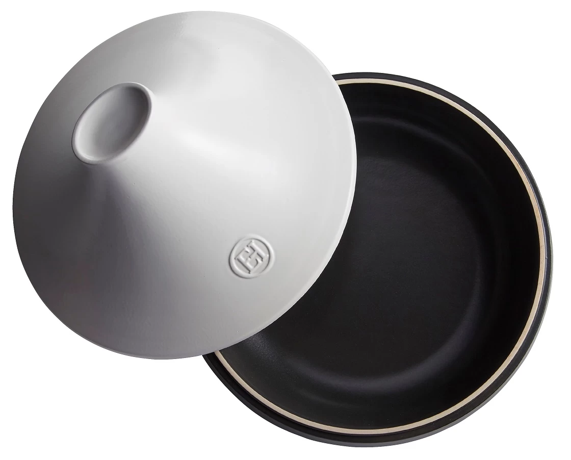 Emile Henry Tajine Delight - Zwart / Wit - Inductie - ø 33.5 Cm / 4 Liter 7 Emile Henry Tajine Delight - Zwart / Wit - Inductie - ø 33.5 Cm / 4 Liter - Afbeelding 5