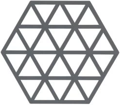 Zone Denmark Pannenonderzetter Triangles - Cool Grey - 16 X 14 Cm