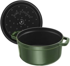 Staub Braadpan / Cocotte - Basilicum - ø 28 Cm / 6.7 Liter -Keukenbenodigdheden Winkel 40509 354 0 5 1