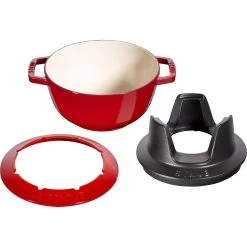 Staub Fondueset Kersenrood - ø 20 Cm / 2.36 Liter 13 Staub Fondueset Kersenrood - ø 20 Cm / 2.36 Liter -Keukenbenodigdheden Winkel 40511 975 0 6