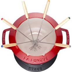 Staub Fondueset Kersenrood - ø 20 Cm / 2.36 Liter 14 Staub Fondueset Kersenrood - ø 20 Cm / 2.36 Liter -Keukenbenodigdheden Winkel 40511 975 0 7