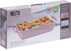 Resto Kitchenware Ovenschaal Fornax - Roze - 40 X 21 Cm / 2.9 Liter 9 Resto Kitchenware Ovenschaal Fornax - Roze - 40 X 21 Cm / 2.9 Liter -Keukenbenodigdheden Winkel 4260403578360 3