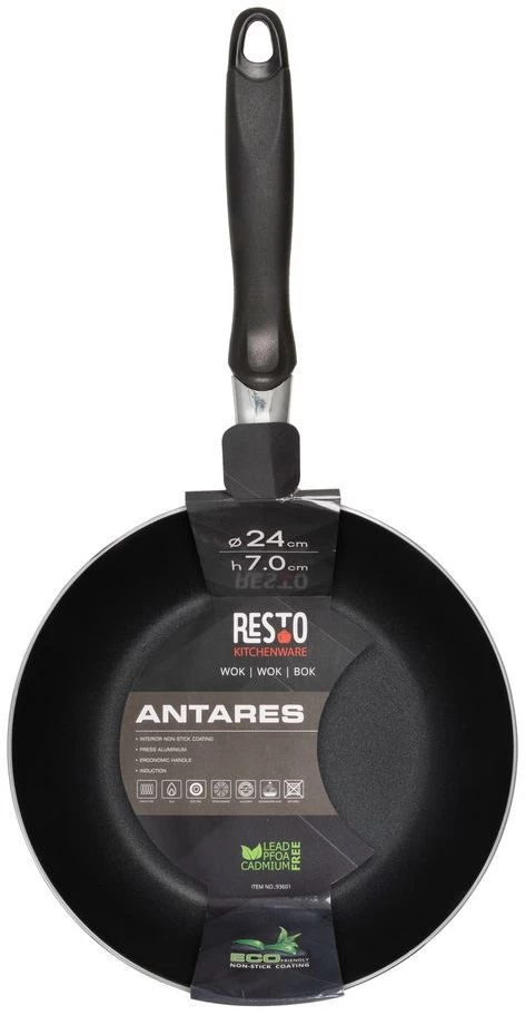 Resto Kitchenware Wokpan Antares - ø 24 Cm - Standaard Anti-aanbaklaag 8 Resto Kitchenware Wokpan Antares - ø 24 Cm - Standaard Anti-aanbaklaag - Afbeelding 6