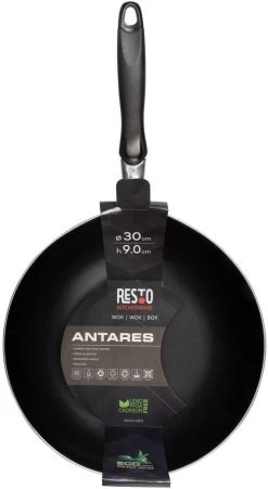 Resto Kitchenware Wokpan Antares - ø 30 Cm - Standaard Anti-aanbaklaag 14 Resto Kitchenware Wokpan Antares - ø 30 Cm - Standaard Anti-aanbaklaag -Keukenbenodigdheden Winkel 4260709010144
