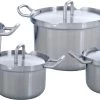 BK Pannenset Q-linair Master RVS - 4 Delige Set -Keukenbenodigdheden Winkel 448818