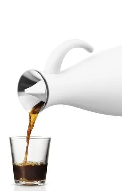 Eva Solo Thermoskan Classic Mat Wit 1 Liter -Keukenbenodigdheden Winkel 502802 Vacuum jug 1l Matt white pouring HIGH