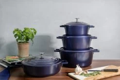 MasterClass Braadpan - Blauw - ø 20 Cm / 2.5 Liter - Standaard Anti-aanbaklaag -Keukenbenodigdheden Winkel 5057982068288 2