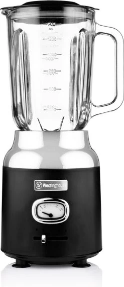 Westinghouse Retro Waterkoker + Broodrooster 4 Sleuven + Blender - Zwart -Keukenbenodigdheden Winkel 520x1200 3