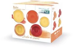 Villa D'Este Serviesset Baita - Sunset - 12-delig / 4 Personen -Keukenbenodigdheden Winkel 5909336s