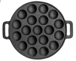 Sareva Poffertjespan - Gietijzer - ø 24 Cm - 19 Poffertjes -Keukenbenodigdheden Winkel 7061112070186 1