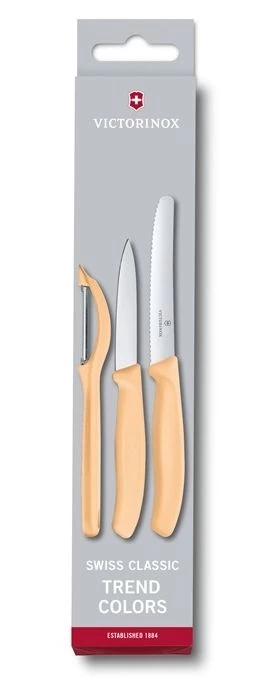 Victorinox Messenset Swiss Classic - Oranje - 3-delig 4 Victorinox Messenset Swiss Classic - Oranje - 3-delig - Afbeelding 2