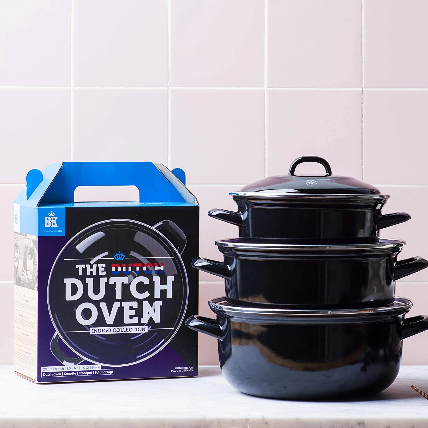 BK Braadpan Indigo - Zwart - ø 20 Cm / 2.5 Liter 5 BK Braadpan Indigo - Zwart - ø 20 Cm / 2.5 Liter - Afbeelding 3