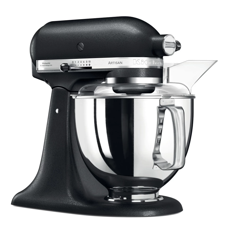 KitchenAid Keukenmachine Artisan - Kantelbare Kop - Vulkaanzwart - 4.8 Liter - 5KSM175PSEBK 5 KitchenAid Keukenmachine Artisan - Kantelbare Kop - Vulkaanzwart - 4.8 Liter - 5KSM175PSEBK - Afbeelding 3