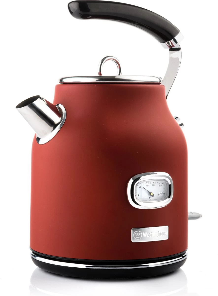 Westinghouse Retro Waterkoker + Broodrooster 2 Sleuven + Blender - Rood 4 Westinghouse Retro Waterkoker + Broodrooster 2 Sleuven + Blender - Rood - Afbeelding 2