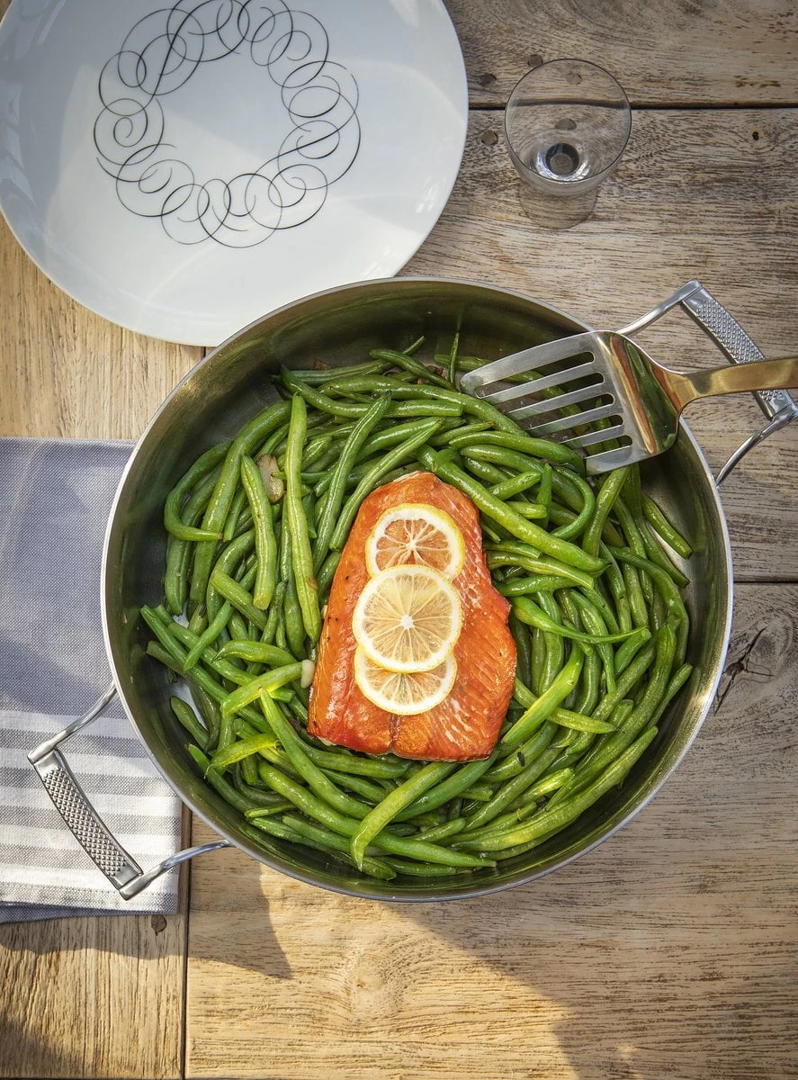 Saveur Selects Hapjespan Met Deksel Voyage - RVS - ø 30 Cm - Hoog - Zonder Anti-aanbaklaag 4 Saveur Selects Hapjespan Met Deksel Voyage - RVS - ø 30 Cm - Hoog - Zonder Anti-aanbaklaag - Afbeelding 2