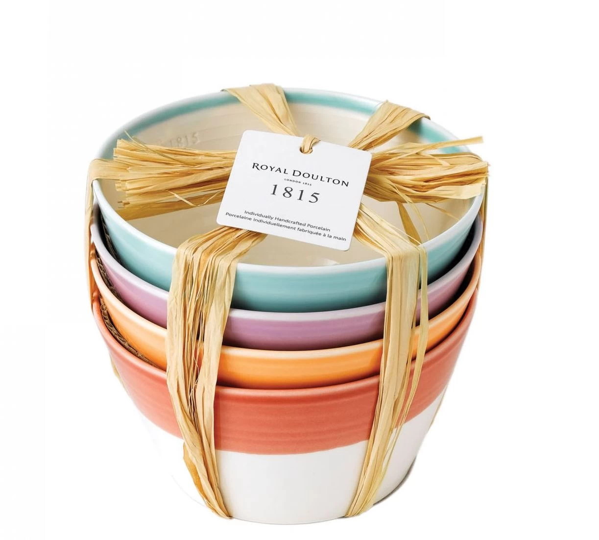 Royal Doulton Kommen 1815 Bright Colours ø 15 Cm - 4 Stuks 7 Royal Doulton Kommen 1815 Bright Colours ø 15 Cm - 4 Stuks - Afbeelding 5