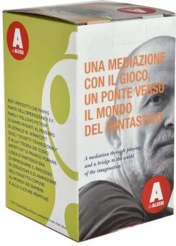 Alessi Suikerpot Gino Zucchino - AGV02 R - Rood - Door Guido Venturini -Keukenbenodigdheden Winkel AGV02 R verpakking 2