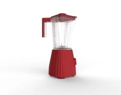 Alessi Blender Plissé - 5 Snelheden + Turbostand - Rood - Michele De Lucchi - 1.5 Liter - MDL09 R 9 Alessi Blender Plissé - 5 Snelheden + Turbostand - Rood - Michele De Lucchi - 1.5 Liter - MDL09 R -Keukenbenodigdheden Winkel Alessi Blender1