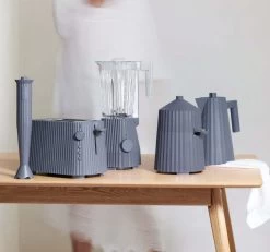 Alessi Staafmixer Set Plissé - Grijs - Michele De Lucchi - MDL10S G 15 Alessi Staafmixer Set Plissé - Grijs - Michele De Lucchi - MDL10S G -Keukenbenodigdheden Winkel Alessi Plisse Grijs 8