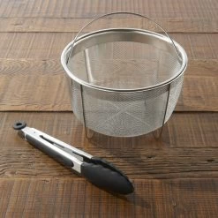 Crockpot Express Slowcooker + Snelkookpan - Uitneembare Binnenpan - 5.6 Liter - CR089 Met Stoommand & Tang) -Keukenbenodigdheden Winkel Crockpot Express Slowcooker Snelkookpan CR089 5.6 Liter 1