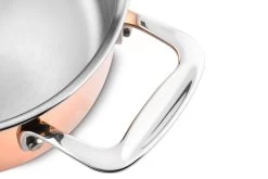 DUCQ Pannenset (Kookpan ø 18 / 20 / 20 Cm + Steelpan ø 16 Cm) + Deksels - Koper - 4 Delige Set 25 DUCQ Pannenset (Kookpan ø 18 / 20 / 20 Cm + Steelpan ø 16 Cm) + Deksels - Koper - 4 Delige Set -Keukenbenodigdheden Winkel DUCQ handle 1 3