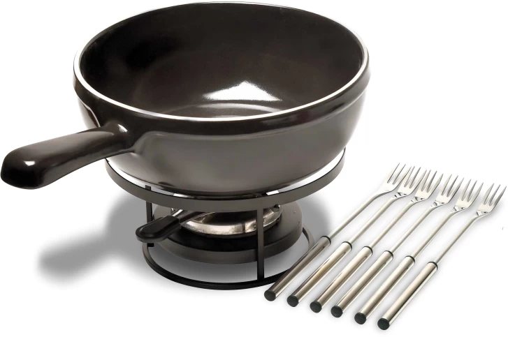 Emile Henry Fondue Set - Fusain