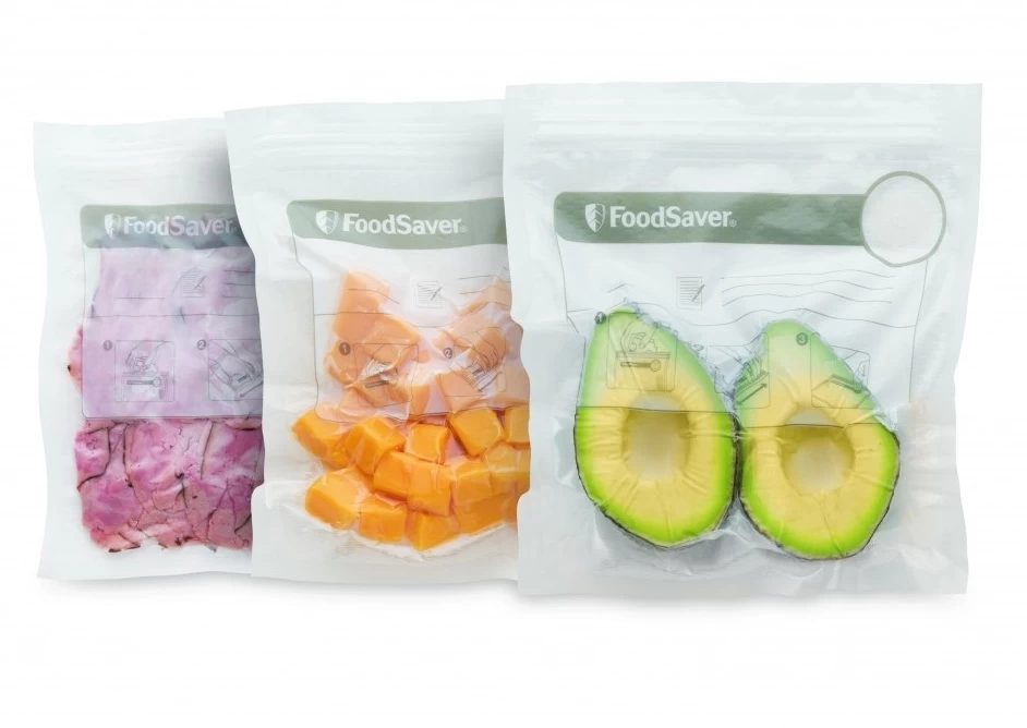 FoodSaver Fresh Hersluitbare Vacumeerzakken 950 Ml - 26 Stuks 3 FoodSaver Fresh Hersluitbare Vacumeerzakken 950 Ml - 26 Stuks