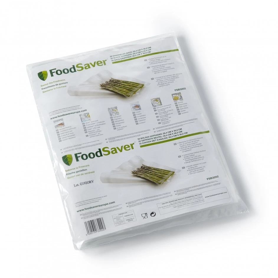 FoodSaver Vacumeerzakken 36 X 28 Cm - 32 Stuks 3 FoodSaver Vacumeerzakken 36 X 28 Cm - 32 Stuks