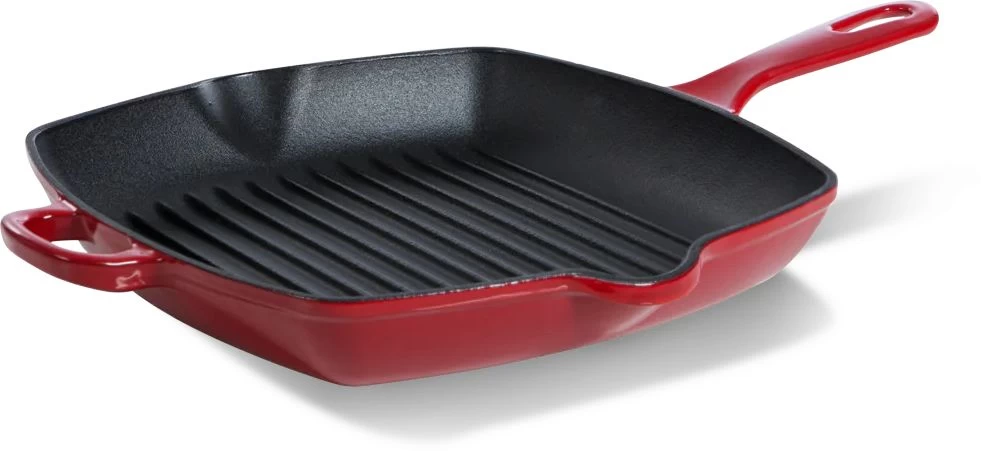 BK Grillpan Bourgogne - Chili Red - 26 X 26 Cm - Geëmailleerde Anti-aanbaklaag 3 BK Grillpan Bourgogne - Chili Red - 26 X 26 Cm - Geëmailleerde Anti-aanbaklaag