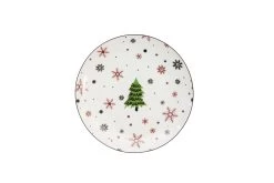 Studio Tavola Kerstservies - Porselein - Rood - 18-delig / 6 Personen -Keukenbenodigdheden Winkel HIT Kerstservies Rood 03