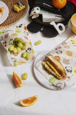 Bee's Wax Zakje Sandwich & Snack Kids 2 Stuks -Keukenbenodigdheden Winkel J07A616223 1