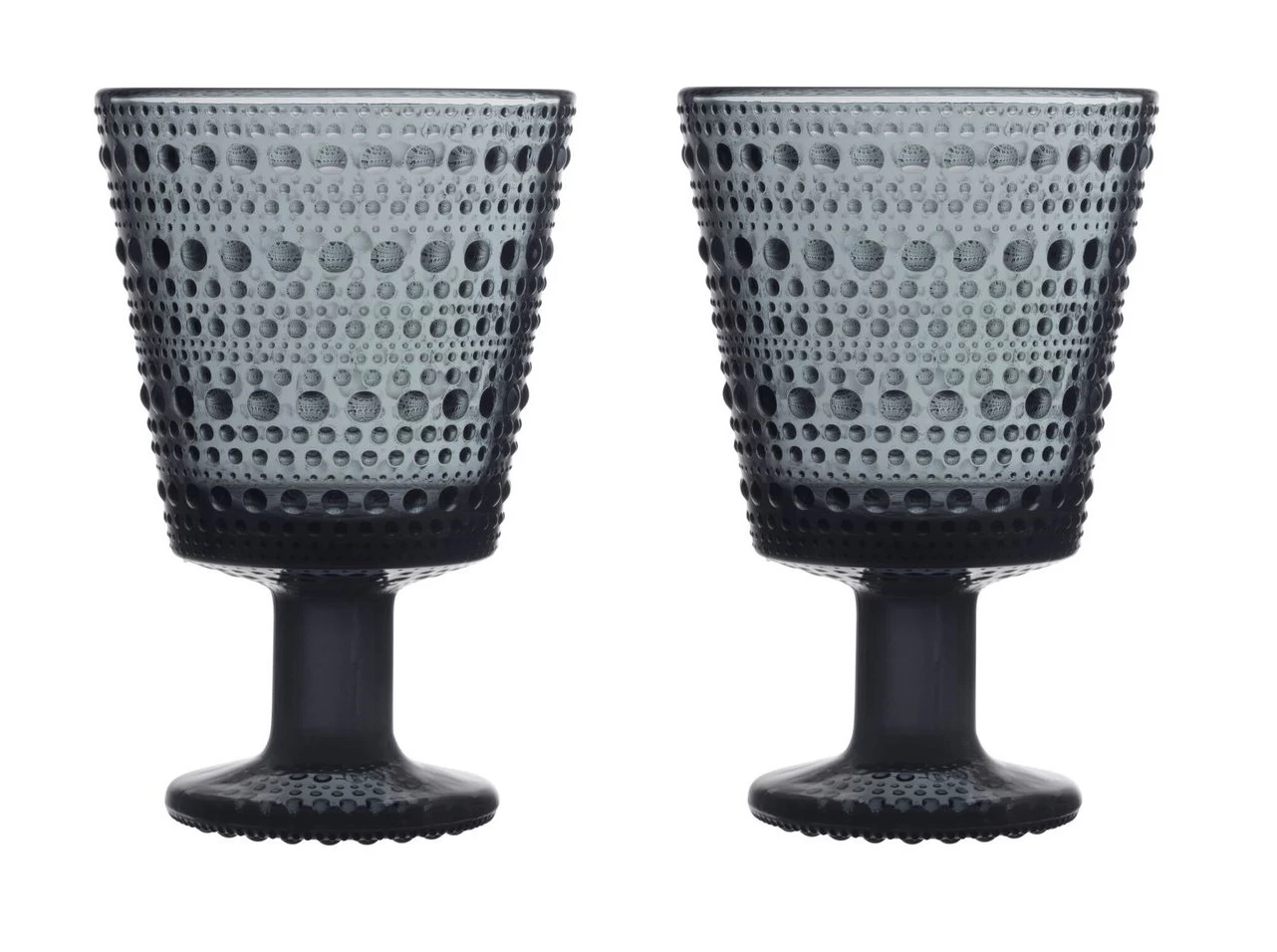 Iittala Glazen Kastehelmi - Donkergrijs - 260 Ml - 2 Stuks 3 Iittala Glazen Kastehelmi - Donkergrijs - 260 Ml - 2 Stuks