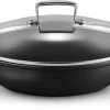 Le Creuset Hapjespan Met Deksel - Les Forgées TNS - ø 28 Cm / 3.2 Liter - Standaard Anti-aanbaklaag -Keukenbenodigdheden Winkel LC 20190624 ZS PS FS 51107280010502 001