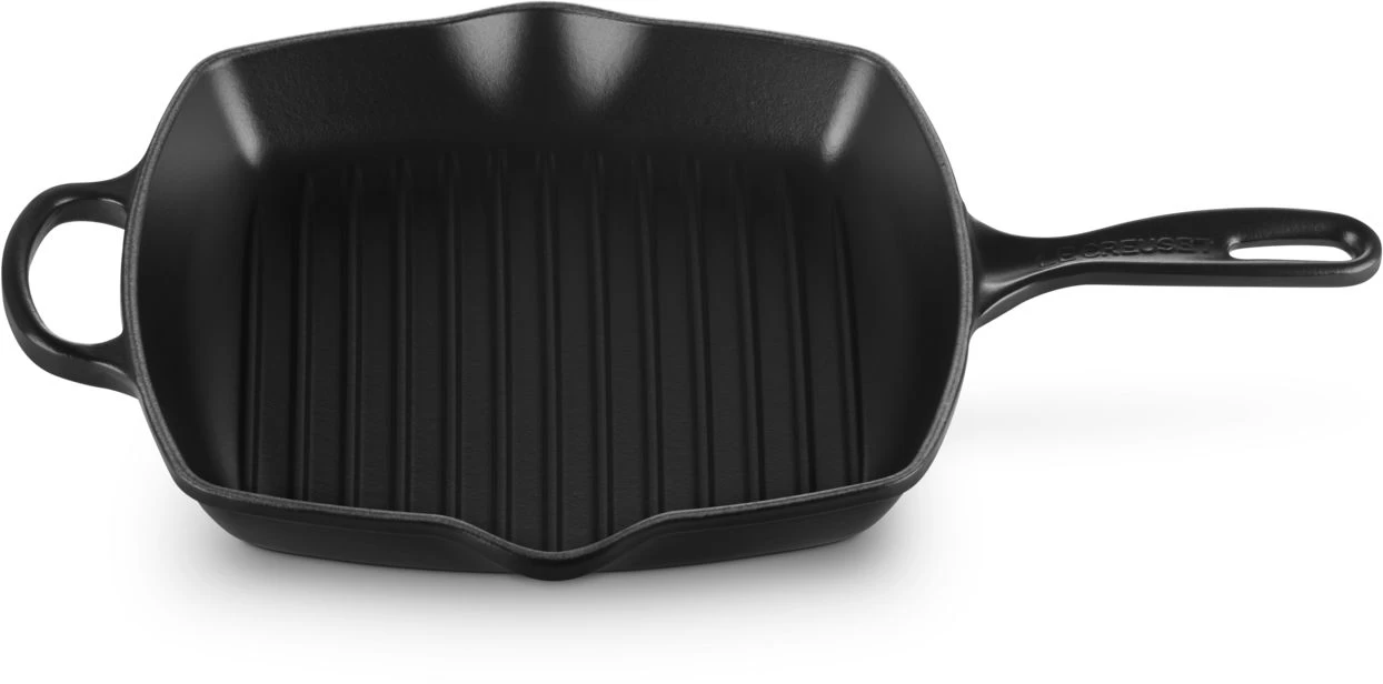 Le Creuset Grillpan Signature - Mat Zwart -26 X 26 Cm - Geëmailleerde Anti-aanbaklaag 3 Le Creuset Grillpan Signature - Mat Zwart -26 X 26 Cm - Geëmailleerde Anti-aanbaklaag