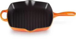 Le Creuset Grillpan Signature - Oranjerood - 26 X 26 Cm - Geëmailleerde Anti-aanbaklaag