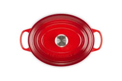 Le Creuset Braadpan Signature - Ovaal - Kersenrood - ø 33 Cm / 7.5 Liter -Keukenbenodigdheden Winkel LC 20191021 HL PS FS 21178290602430 004 1