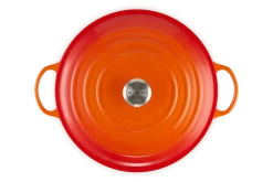 Le Creuset Braadpan Signature - Marmite - Oranjerood - ø 32 Cm / 7 Liter -Keukenbenodigdheden Winkel LC 20200117 HL PS FS 21114320900430 004
